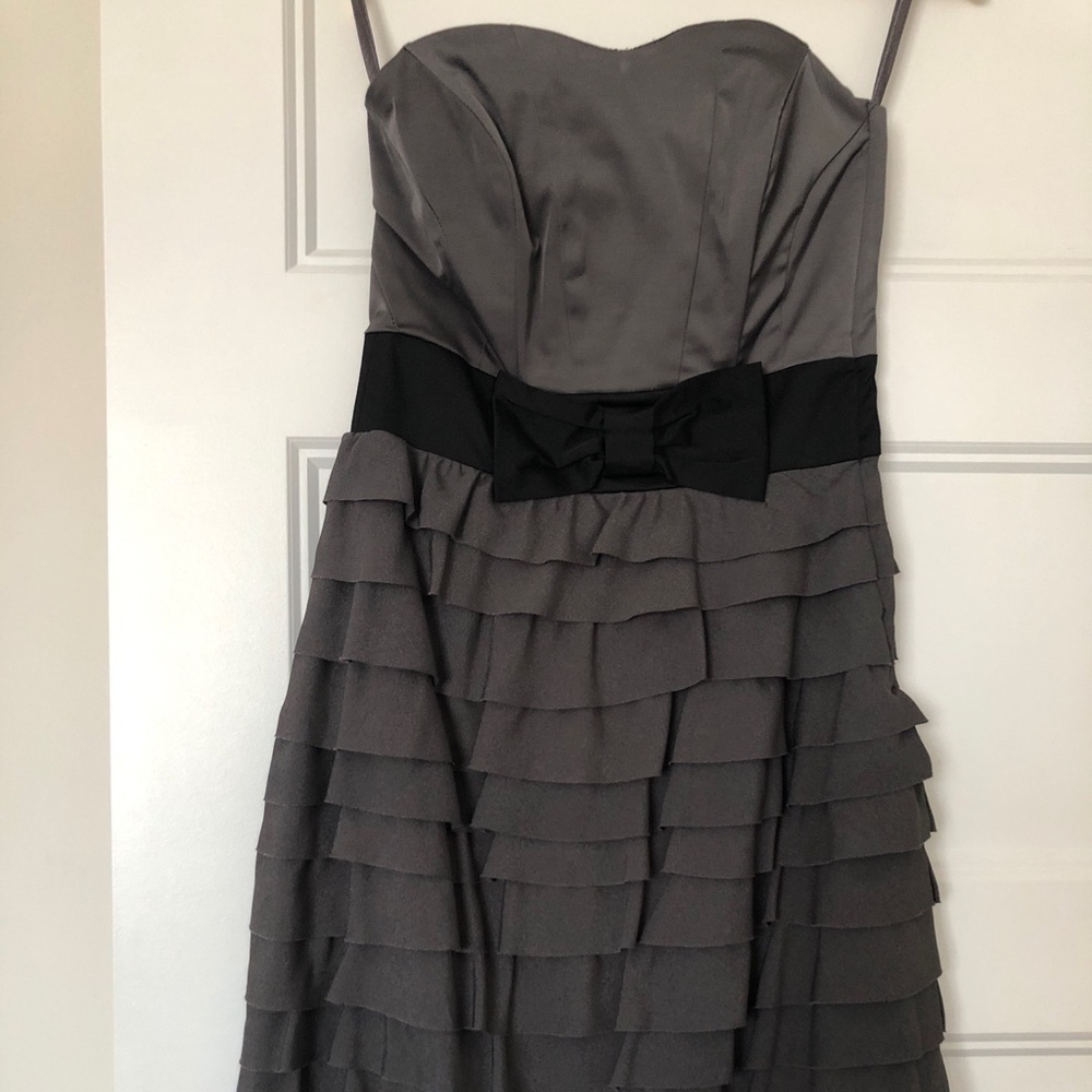 Grey strapless H&M dress